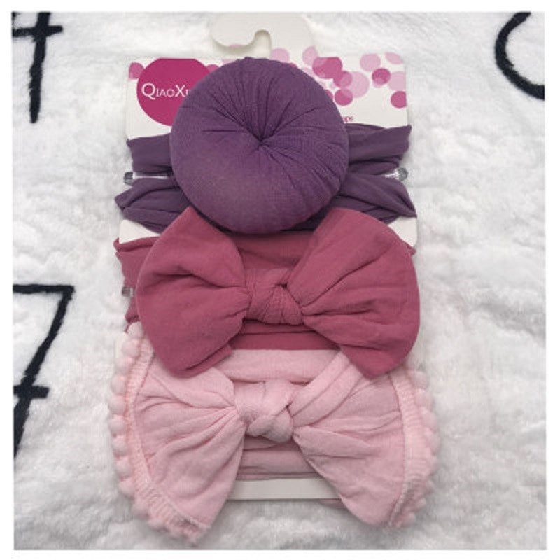 Baby Hair Bows Headband 3PC Set